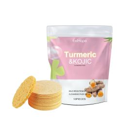 EelHope Turmeric Kojic Cleansing Pads, Deep Clean Delicate Pores Reduce Acne Spots Facial Skin Brightening (Option: 3pcs)