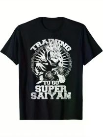 Anime Lover Bodybuilder Funny Workout Fitness Gym gifts T-Shirt 2025 Celebrate Christmas (Color: Black, size: XXXL)