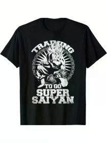 Anime Lover Bodybuilder Funny Workout Fitness Gym gifts T-Shirt 2025 Celebrate Christmas (Color: Black, size: M)