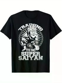 Anime Lover Bodybuilder Funny Workout Fitness Gym gifts T-Shirt 2025 Celebrate Christmas (Color: Black, size: L)