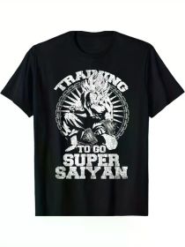 Anime Lover Bodybuilder Funny Workout Fitness Gym gifts T-Shirt 2025 Celebrate Christmas (Color: Black, size: XL)