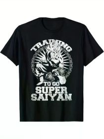 Anime Lover Bodybuilder Funny Workout Fitness Gym gifts T-Shirt 2025 Celebrate Christmas (Color: Black, size: XXL)