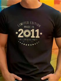 Craft Illustration Cotton Men'S T-Shirt - Comfortable Casual Breathable Top T-Shirt, Suitable For Men'S Fitness Training, Jogging, (Color: Black, size: XXL)