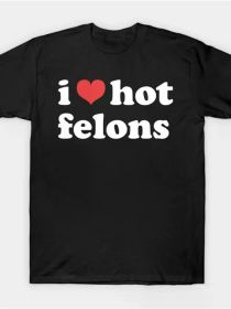 I Love Hot Prisoner T-Shirt, Men'S Fitness Printed T-Shirt (Color: Black, size: S)
