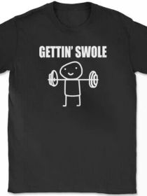 Funny Fitness & Gym Humor Men's T-Shirt - 100% Cotton, Short Sleeve, Crew Neck - Perfect for Workouts & Casual Wear (Color: Black, size: XXL)